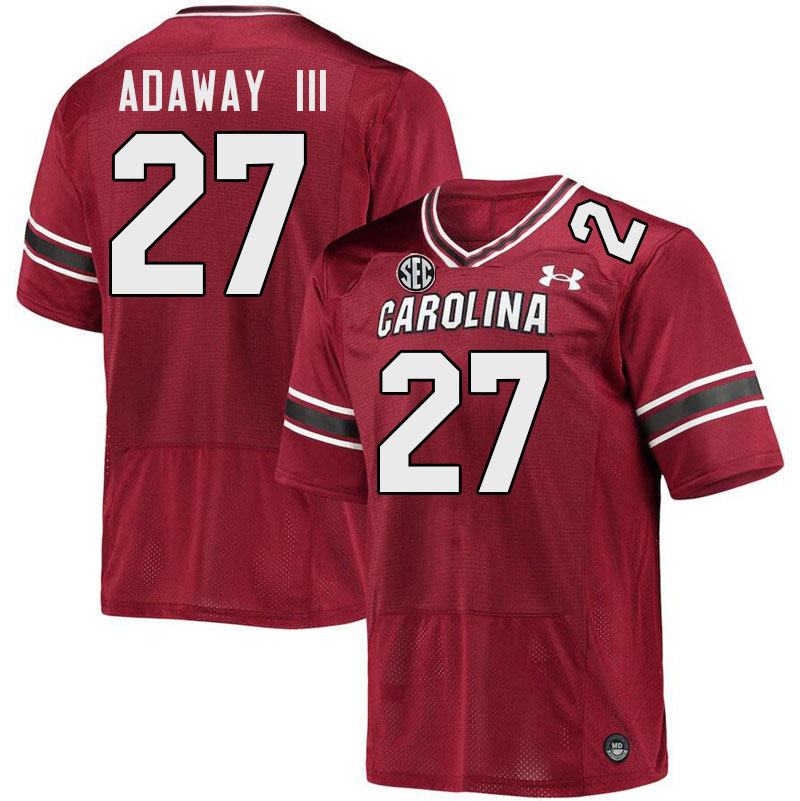 Men #27 Oscar Adaway III South Carolina Gamecocks College Football Jerseys Stitched-Garnet